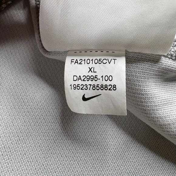 Nike Tiger Woods Dri-FIT ADV DA2995-100 Mens Gray Black Golf Polo Shirt Size XL - Picture 10 of 14